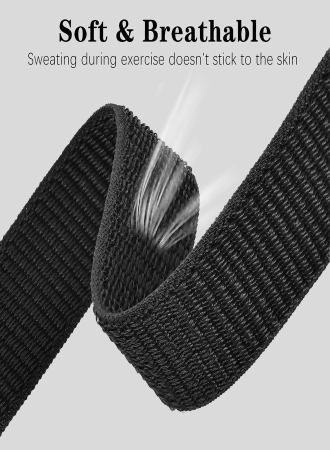 Bolesi Bicep Arm bands Compatible with Amazfit Helio Fitness Tracker,22mm Soft Breathable Lightweight Nylon Adjustable Hook and Loop Replacement Sports Ankle 40cm Straps for Women Men Accessory - Image 3