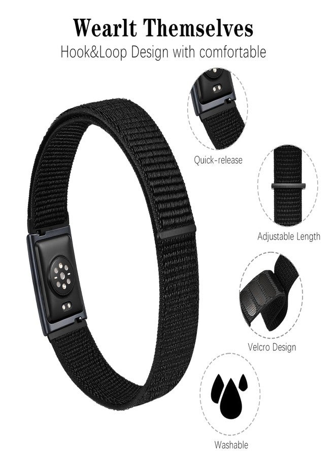 Bolesi Bicep Arm bands Compatible with Amazfit Helio Fitness Tracker,22mm Soft Breathable Lightweight Nylon Adjustable Hook and Loop Replacement Sports Ankle 40cm Straps for Women Men Accessory - Image 2