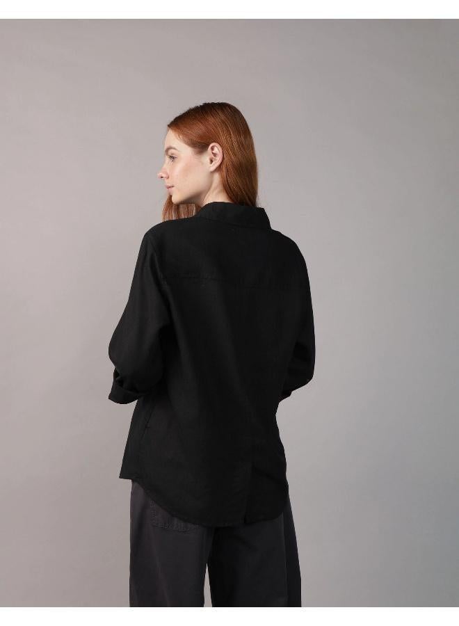 امريكان ايجل قميص بأزرار وأكمام طويلة مستوحى من عطلة نهاية الأسبوع - Image 4