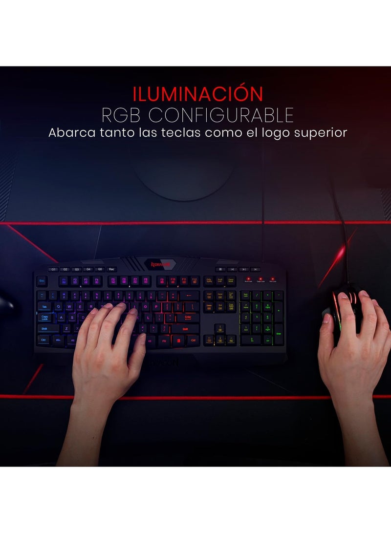 Redragon K503RGB-1 Harpe RGB Backlit Gaming Keyboard - Image 3