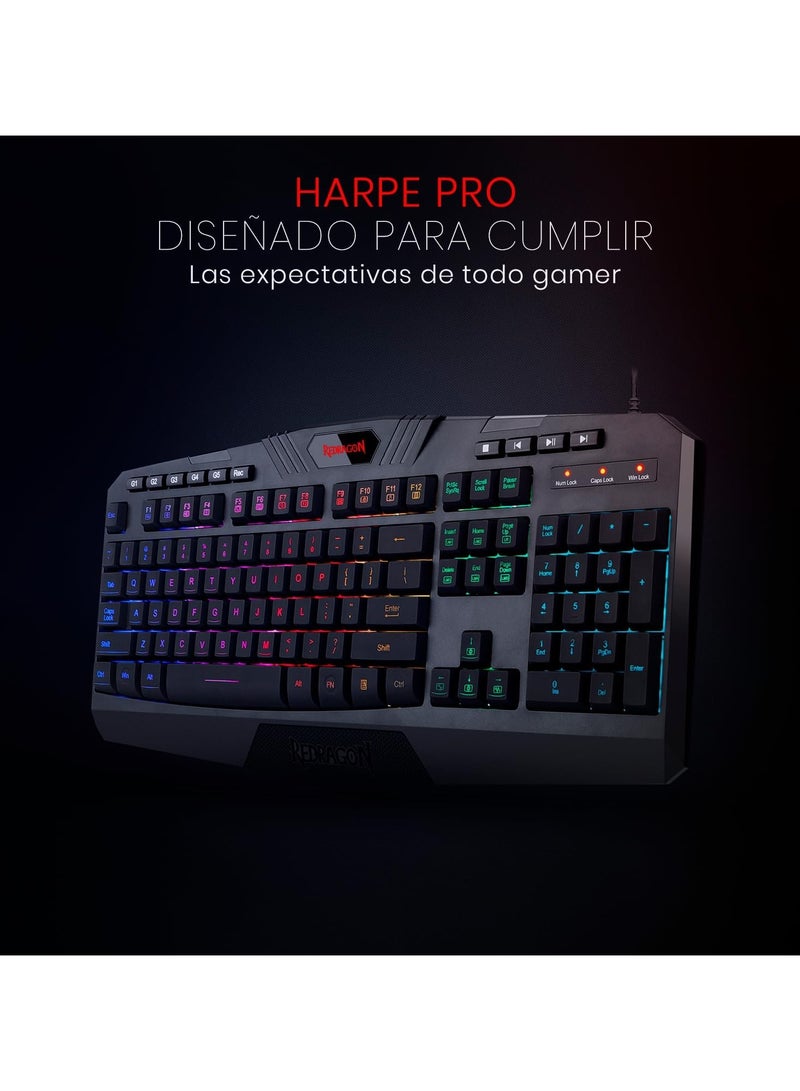 Redragon K503RGB-1 Harpe RGB Backlit Gaming Keyboard - Image 4