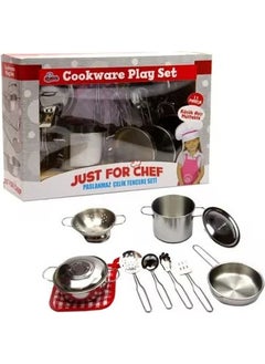 Vardem 8 Piece Steel Pots and Pans Set Toy  - Image 1