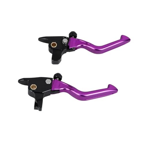 PJMTCUSTOM Adjustable Clutch and Brake Hand Lever Controls Compatible with Harley Davidson Touring 20172020 Street Glide Road Glide with Hydraulic Clutch Purple - Image 3