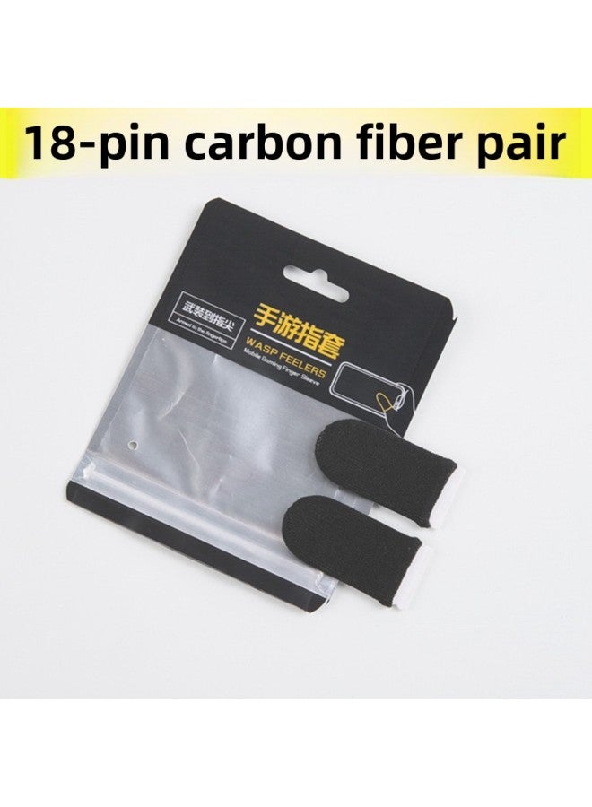 Running Volume Hand Game Finger Gloves Sweat-proof Touch Screen Breathable Applicable Chicken Eating Artifact King Walking Glory Advantage In Stock-Product Color:Carbon Fiber Finger Gloves (one Pair)  - Image 1
