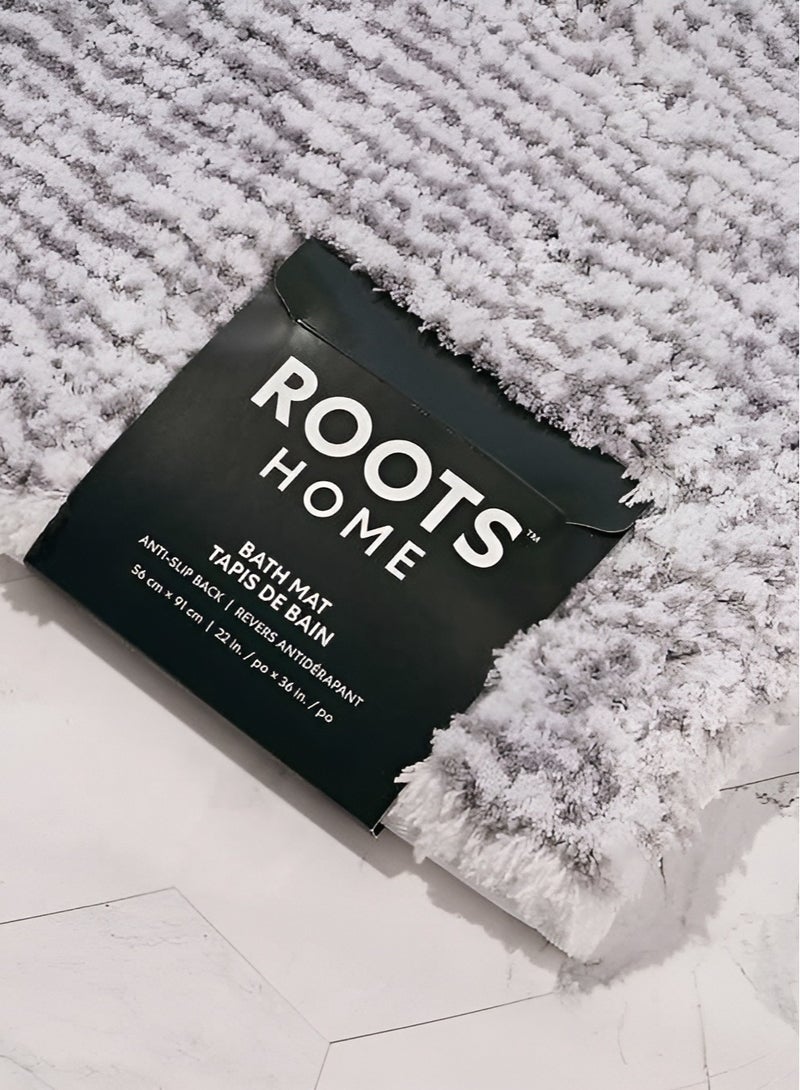 Roots Home Collection Bath Mat 22in x 36in, 55 x 91 cm - Image 2