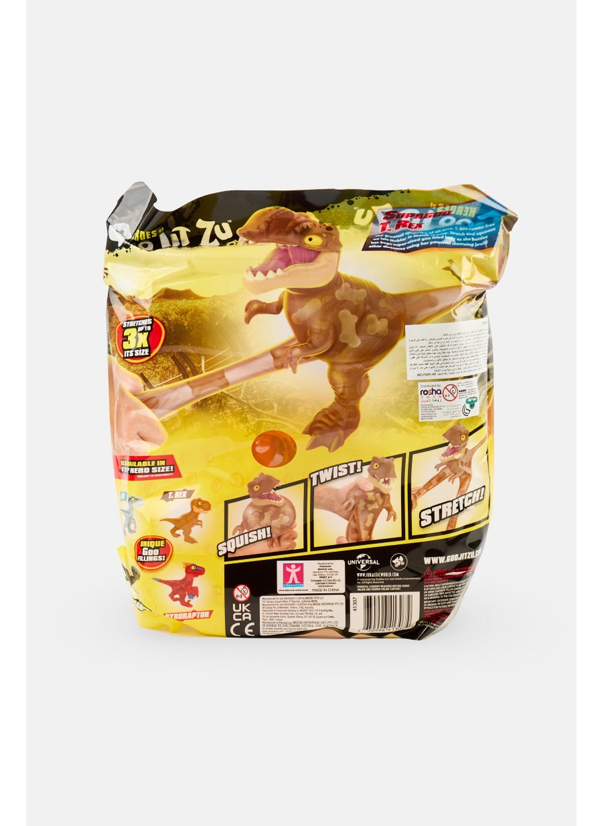 JURASSIC WORLD Heroes of Goo Jit Zu Jurassic World Large SupaGoo T Rex, Brown  - Image 4
