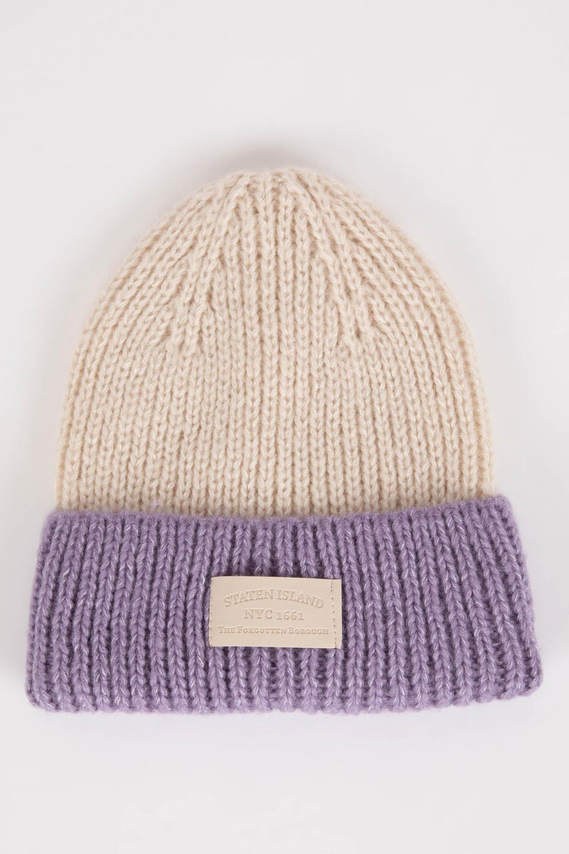 DeFacto Woman Woven Labeled Knitwear Beanie  - Image 4
