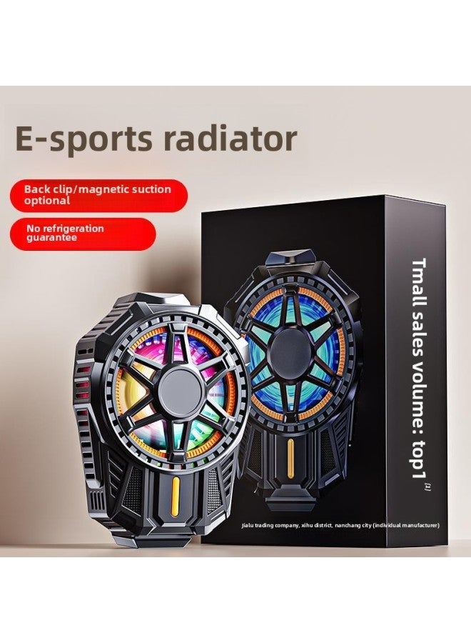 Mobile Phone Radiator Live Broadcast Dedicated Fast Cooling Artifact For AppleFor Iphone Black Shark 2pro One Plus Half Guide-Color:[Anchor Special] Dual-Core Overclocking Refrigeration❄Speed Cooling❄temperature Digital Display❄Transfer  - Image 2