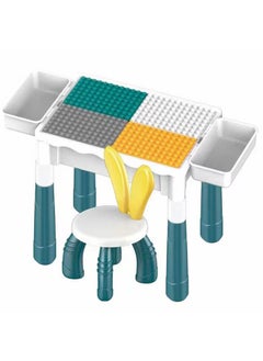 Kids Activity Table Set,with two storage box and one chair, Water Table, Sand Table and Building Blocks Table for Toddlers Activity，Available in several sizes