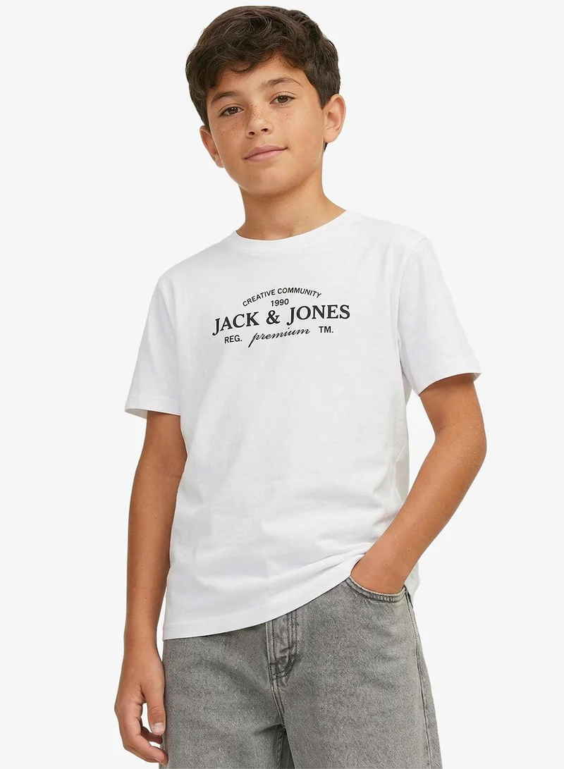 جاك وجونز جونيور تيشيرتات أطفال بياقة دائرية عبوة متعددة