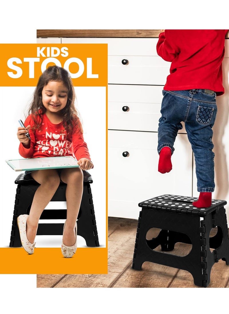 Cool Baby - Folding Step Stool - (Pack of 1) Foot Stool with 11 Inch Height - Holds Up to 250 lbs - Lightweight Plastic Foldable Step Stool for Kids, Kitchen, Bathroom & Living Room - Image 1