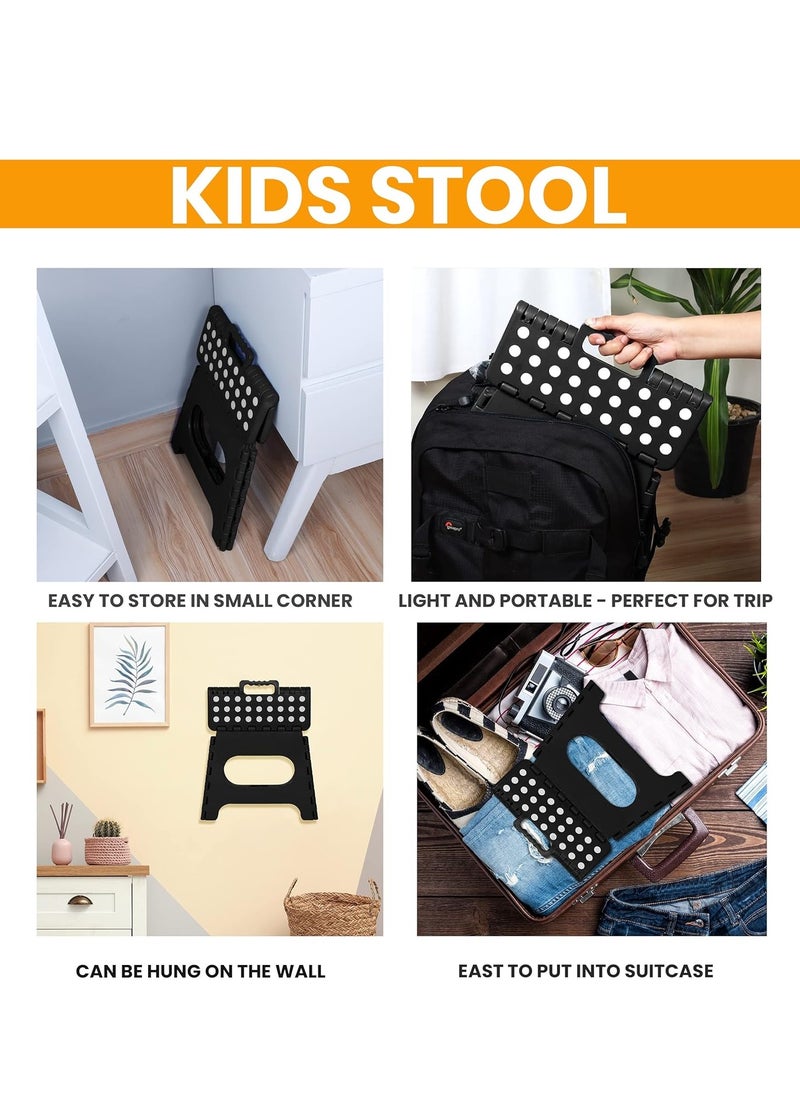 Cool Baby - Folding Step Stool - (Pack of 1) Foot Stool with 11 Inch Height - Holds Up to 250 lbs - Lightweight Plastic Foldable Step Stool for Kids, Kitchen, Bathroom & Living Room - Image 1