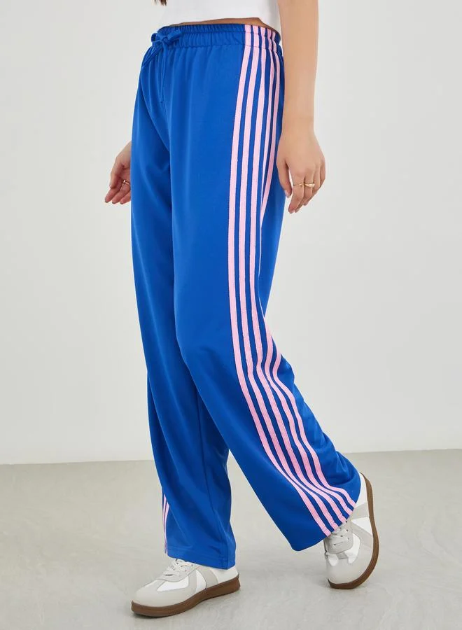 Take Two Take Two Side Stripe Loose Fit Joggers with Drawstring