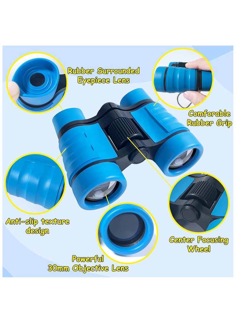 Binoculars for Kids Toys Gifts for Age 3, 4, 5, 6, 7, 8, 9, 10+ Years Old Boys Girls Kids Telescope Outdoor Toys for Sports and Outside Play, Bird Watching, Birthday Presents(Blue)  - Image 2