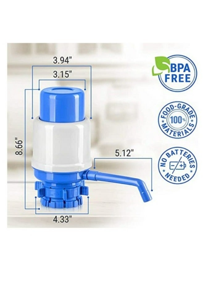 Rahalife Rahalife Water Bottles Pump Manual Hand Pressure Drinking Water Pump with an Extra Tube - Image 3