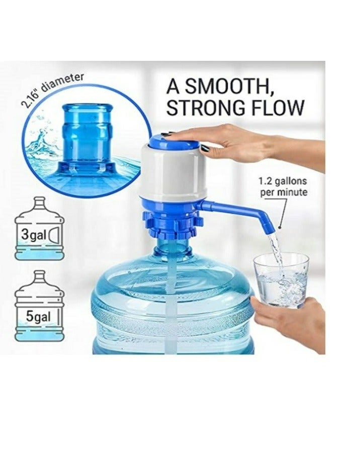 Rahalife Rahalife Water Bottles Pump Manual Hand Pressure Drinking Water Pump with an Extra Tube - Image 2