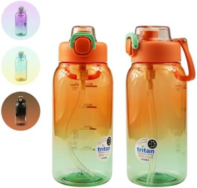 SHOTAY Sports Water Bottles 1L/1.5L/2L With USA Tritan Material 100% BPA Free And Leakproof, Half Gallon Gmy Water bottle for School, Fitness And Outdoor  Sports. - Image 3