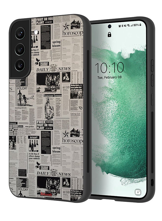 Tolwak Samsung Galaxy S22 Plus 5G Protective Case Cover Newspaper Recording - Image 1