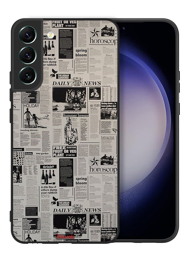 Tolwak Samsung Galaxy S22 Plus 5G Protective Case Cover Newspaper Recording - Image 2