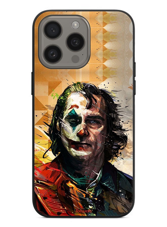 Tolwak Apple iPhone 15 Pro Max Protective Case Cover Joker Paint Art - Image 2
