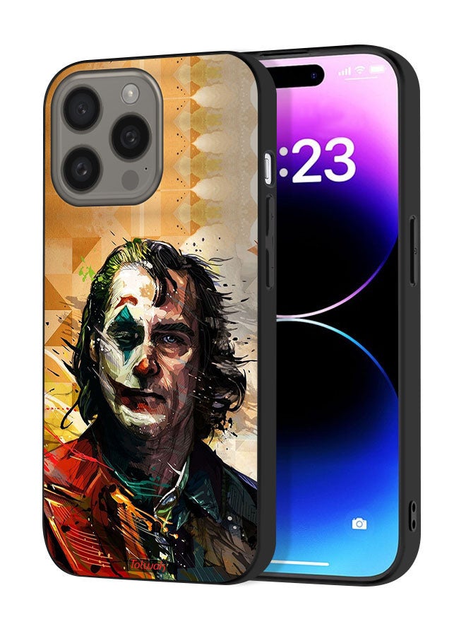 Tolwak Apple iPhone 15 Pro Max Protective Case Cover Joker Paint Art - Image 1