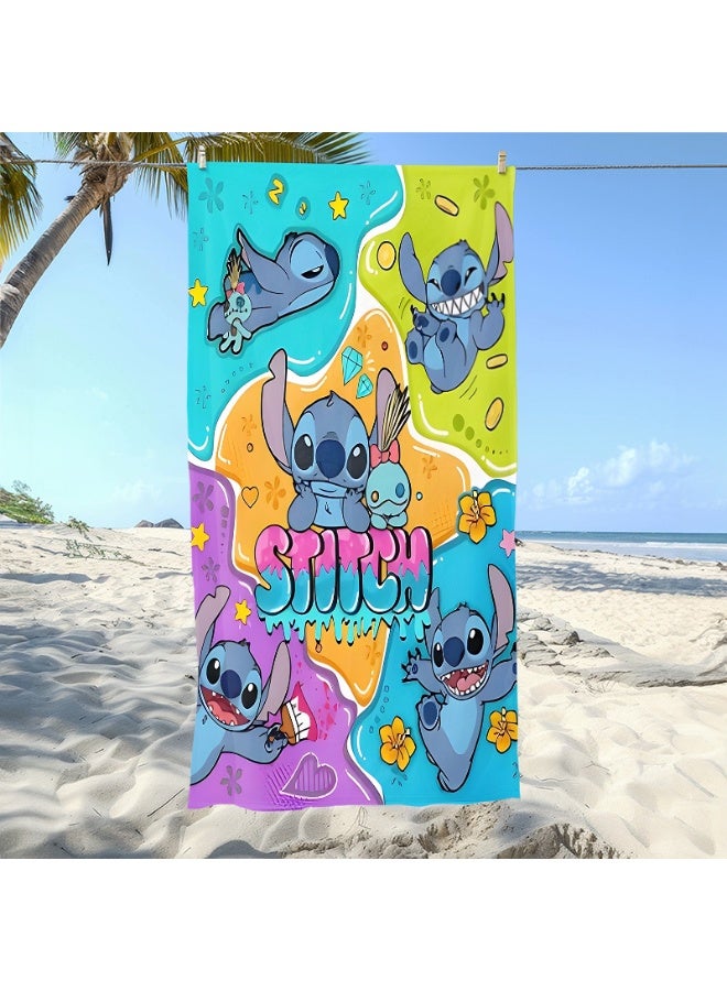 Stitch Beach Towel - Quick-Dry Absorbent Bath Towel 70*150cm - Image 2