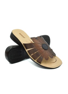 aerosoft AEROSOFT C2001 LADIES BROWN SLIPPERS  - Image 1