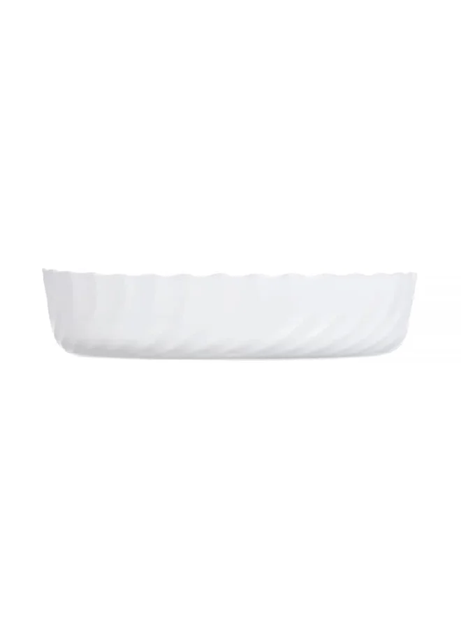 Luminarc Trianon Smart Cuisine Tempered Glass Oval Serving Dish White 22.3 x 17 cm P4017