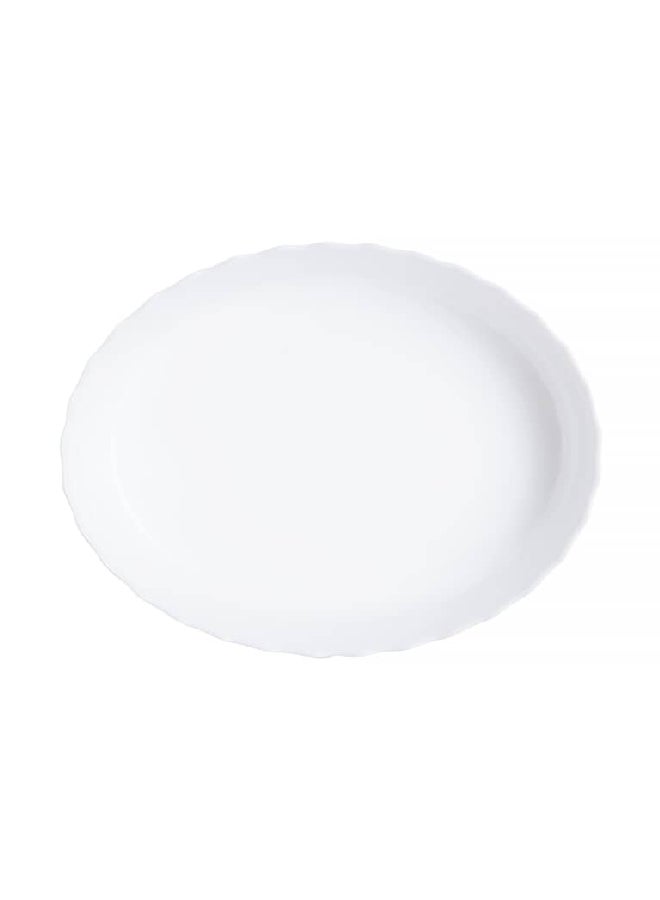Luminarc Trianon Smart Cuisine Tempered Glass Oval Serving Dish White 22.3 x 17 cm P4017 - Image 3
