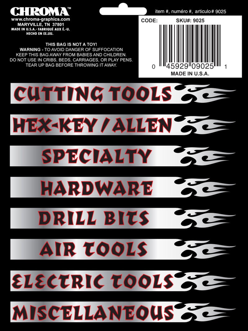 Chroma Chroma 9025 Toolbox Magnet, Silver - Image 2