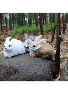 TBoxBo TBoxBo 2 Pack Realistic Plush Bunny Rabbits - Lifelike Stuffed Animal Toys, Christmas Decor, Birthday Gifts, UTRHYW6556431S54  - Image 4