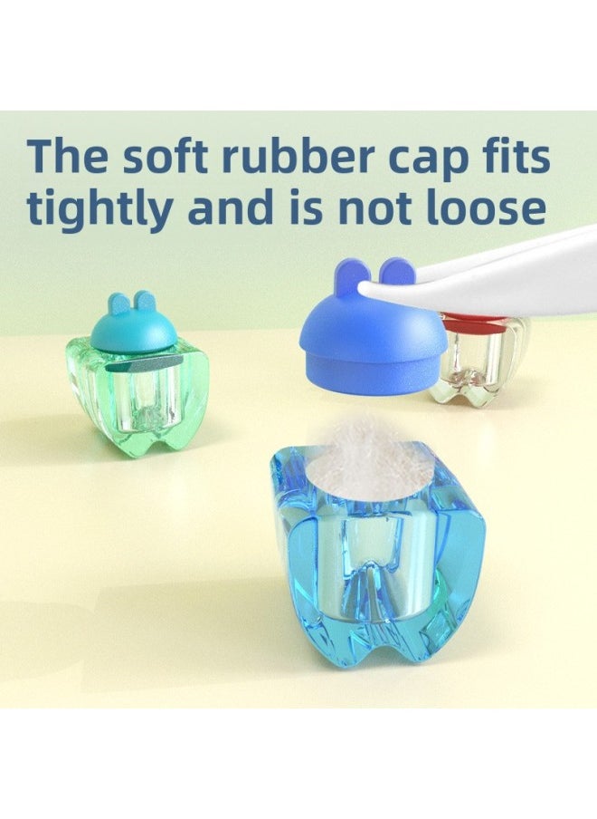 Generic Deciduous Teeth Storage Box Baby Teeth Memorial Fetal Hair Children Deciduous Teeth Storage Box Boys And Girls Collection Storage Box-Color:Blue-rabbit Teeth Box (send Tools) [gift Box]]  - Image 3