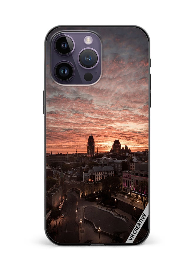 VR CREATIVE Protective Case Cover For Apple iPhone 16 Pro Quebec City Design Multicolour - Image 1