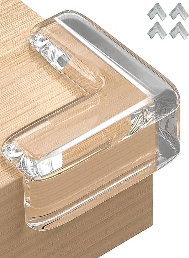 Dcozi Silicon Corner Protector for Sharp Edges, Table Corners Edge Protector for Kids, Bed Corners Edge Protector for Furniture, Baby Proofing Corner Guards -Transparent (Pack of 4) - Image 1