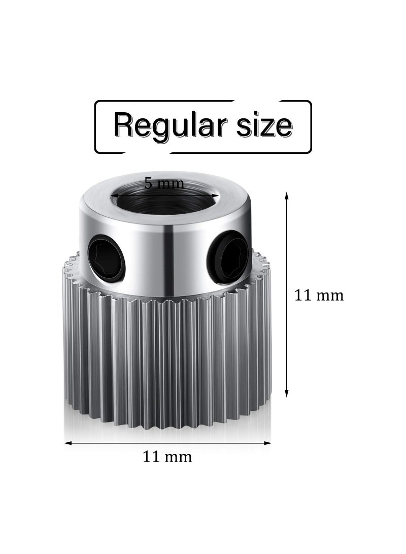 KASTWAVE Extruder Wheel Gear, 15 Pieces Stainless Steel 3D Printer Parts Drive 36 Teeth Gear, Drive Gear for CR-10, CR-10S, S4, S5, Ender 3, Ender 3 Pro - Image 5