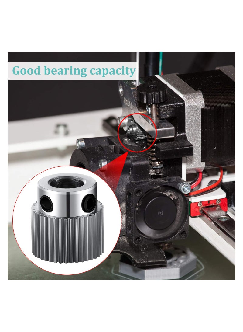 KASTWAVE Extruder Wheel Gear, 15 Pieces Stainless Steel 3D Printer Parts Drive 36 Teeth Gear, Drive Gear for CR-10, CR-10S, S4, S5, Ender 3, Ender 3 Pro - Image 2
