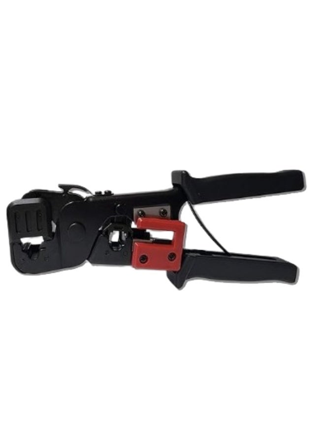 RJ45 Crimp Tool, Telephone Cable Ethernet Cable Stripper Cutter, Multi-Function for Rj45 RJ11 RJ12 Modular Connector - Image 3