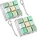 Axlksia Keyboard Fidget Toy Fidget Clicker Keyboard Fidget Keychain Button Fidget Gifts for Adults to Relieve Stress and Pass Time 2 Pack A - Image 2