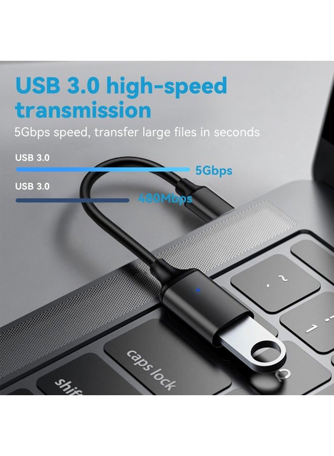 OITYEUF USB C to USB 3.0 Adapter 2 Pack, Type C Male to USB Female OTG Cable Thunderbolt to USB Adapter Compatible for iPhone 15 Pro Max iPad MacBook Pro/Air 2023 2022 M1 M2 Galaxy S23 S22 Note 10 - Image 2