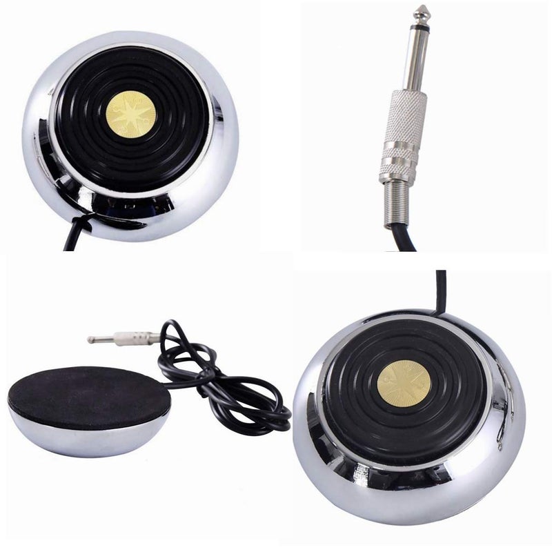 new star tattoo Foot Pedal and Clip Cord,New Star Tattoo 360 GEM Pro Stainless Steel Foot Pedal Switch Control and Tatto Clip Cord for Tattoo Machine Power Supply Tattooing Supplies Kits - Image 3