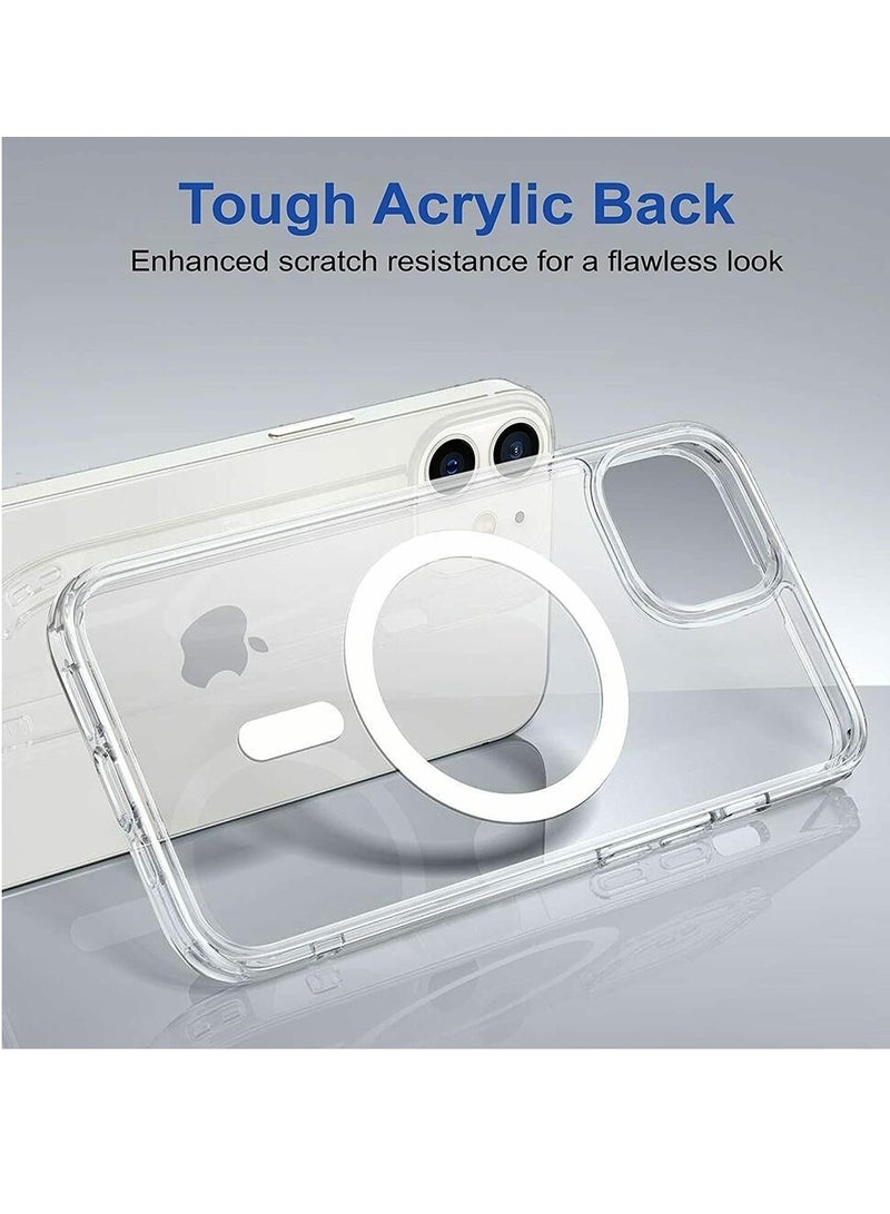Hybrid Protective Crystal Clear Magsefe Case Slim Transparent Case for iPhone 15 pro - Image 2