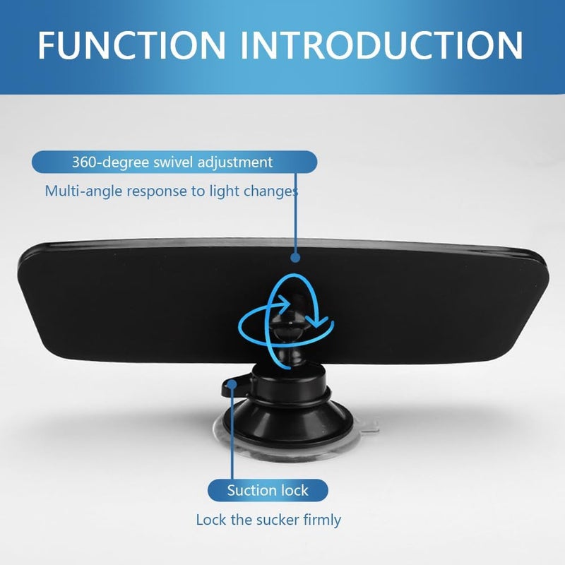 Figpade Car Rear View Mirror,HD 360° Rotatable Car Rearview Mirror for Observing Vehicles and Children,Suction Cup Universal Replacement Rear View Mirror for Most Cars,Trucks,SUVs - Image 3