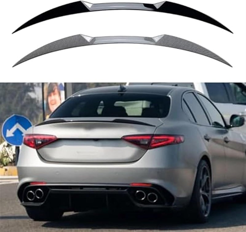 Yurefax سبويلر خلفي لامع أسود يوريفكس لسيارة ألفا روميو جوليا - Image 3