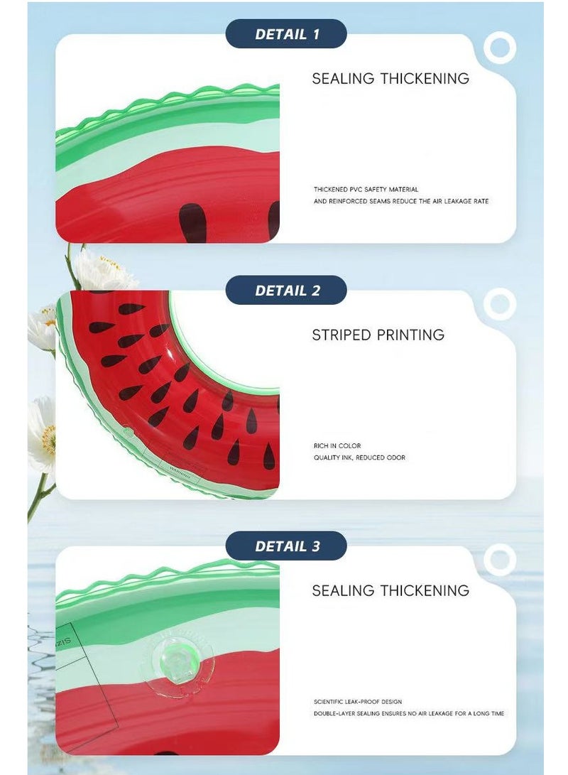 Swiming Ring for Kids & Adults Swim Tubes Fruit Inflatable Pool Floats PVC Pool Tube Rings Swim Tubes Floaties Toys for Beach Party,Swimming,Water Park(90#)  - Image 5