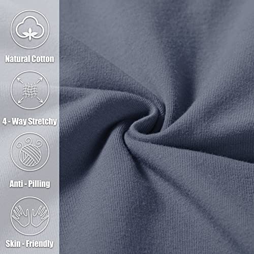Pudolla Men's Cotton Yoga Sweatpants Athletic Lounge Pants Open Bottom Casual Jersey Pants for Men with Pockets (Mallard Blue X-Large) - Image 4