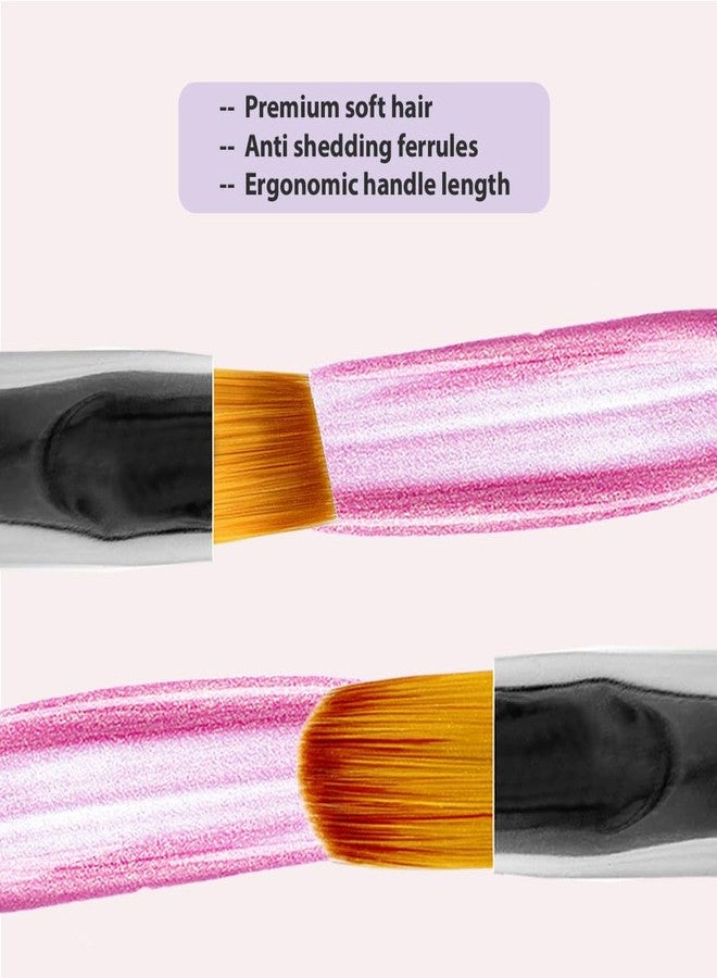 Winstonia Nail Art Brushes Set. Clean Up Brush Double Ended Tools Manicure Cuticle Cleaning Brush Nail Bed Professional Salon Result and Home Use. - Image 5