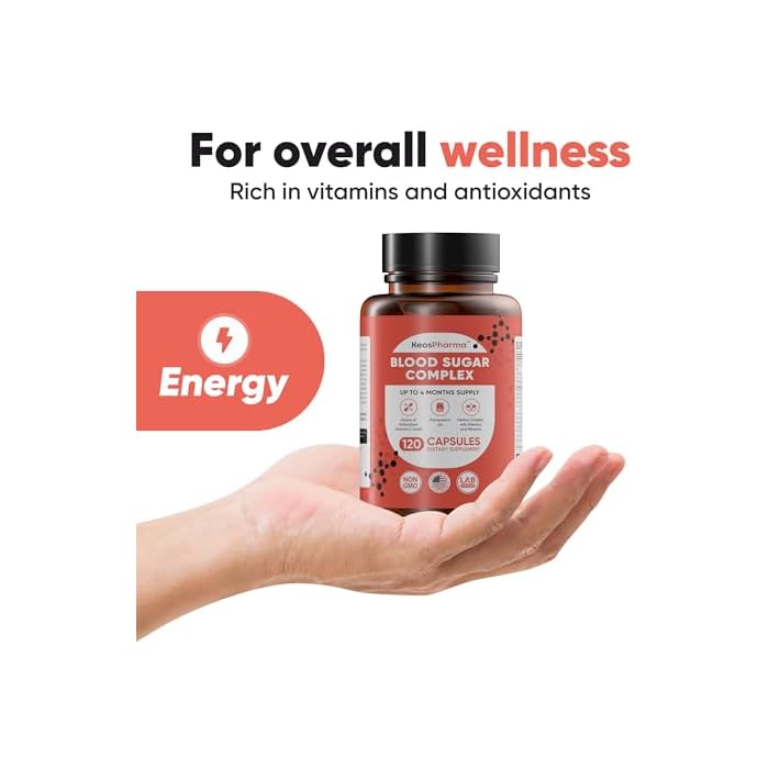 KeosPharma Blood Sugar Complex, 120 Capsules, Up to 4 Months Supply with Cinnamon, Zinc, Cayenne Pepper Fruit, Chromium, Vitamin C,E, Biotin, Magnesium and Other - Image 5