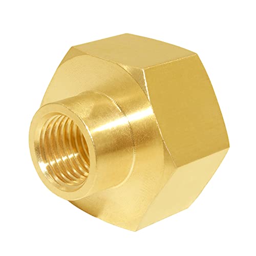 Joywayus 3/4"GHT Female x 1/4"NPT Female Brass Pipe Fittings Hex Nipple Adapter (Pack of 2) - Image 5