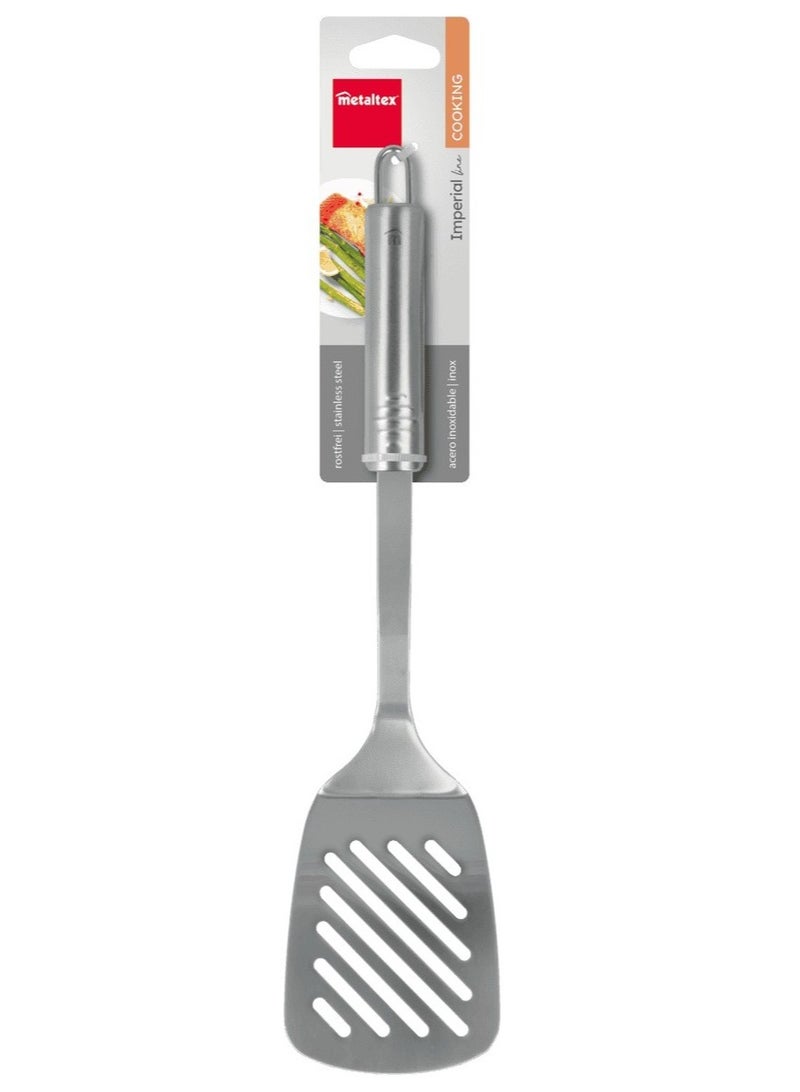 Metaltex Imperial Slotted Turner Stainless Steel Slotted Spatula With Ergonomic Handle 33Cm - Image 1