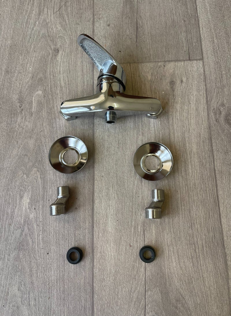 طقم خلاط شطاف بدون دش فضي - Image 4